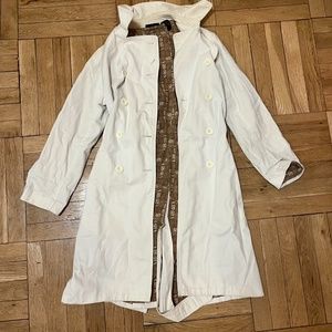 white trench coat